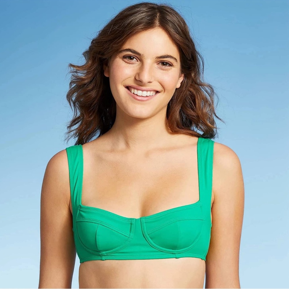 Xhilaration Juniors Faux Underwire Bralette Bikini Top